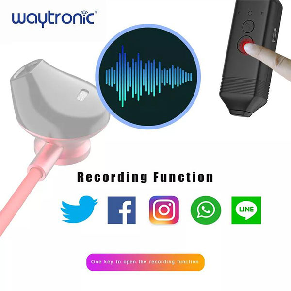 Wireless Bluetooth Call Recorder Earphone